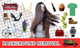 bulk images background removal and white cut out photos