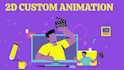 create 2d animated explainer, logo animation and anything with after effects