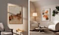 create elegant abstract wall art in oil painting style