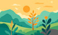 create professional flat design vector illustrations