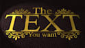 gold Leaf text on Leather