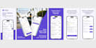 design modern app screenshots for app store and google play