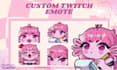 create cute custom chibi emotes for twitch or discord