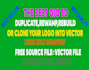 redo,recreate,resize,edit your logo or image into vector