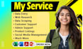 be your virtual assistant for data entry and lead generation