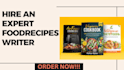 write cooking recipes, cookbook, vegan, vegetarian ghost book writting