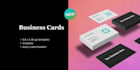 create modern minimal and stylish business card