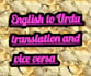 professionally  translate english into urdu and vice versa