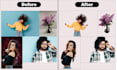 do image background removal and make white or transparent