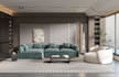 3d rendering furniture visualization in interior scene