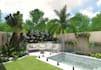 design your landscape,front yard,backyard, patio, garden,villa,pool,deck