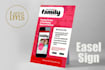 design and eye catching flyer or poster or counter card
