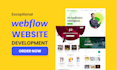 develop responsive webflow website as a webflow expert developer