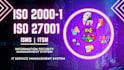 provide iso 27001, 20 000, 42001, 50001, and other certifications