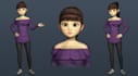 do 3d character modeling stylized and realistic with texturing and rigging
