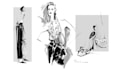 create a professional commercial fashion sketch