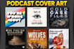 design podcast cover art and podcast logo