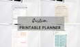 design minimalist custom printable planner, journal, or calendar