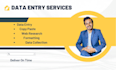 do data entry, mining, web research and scraping