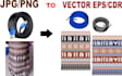 convert all complex bitmap format into vector cdr and eps