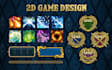 design 2d icon, object, asset and UI for your game