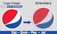do embroidery digitizing logo image convert dst emb pes jef in 2 hours