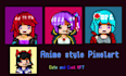creat pixelart anime style nft collection