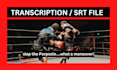 add subtitle or closed caption, srt, transcript and edit video