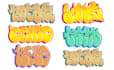 draw graffiti bubble and throw up for your logo