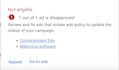 fix google ads disapproval for hacked or compromised sites