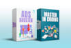 design digital product 3d box mockup software, online course cover