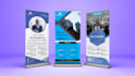 roll up banner design or pull up banner design in 24 hours