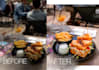 professionally process food photos