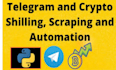 scraping, telegram mass dm, adder to get you 100k real users
