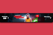 design a perfect youtube banner ,channel art in 24 hour