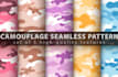 design military camouflage seamless pattern in 24 hours