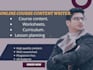 prepare online course content,  course curriculum,  and course creation