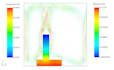 do cfd analysis, thermal and flow simulation, temperature and velocity  study