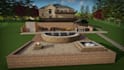 do 2d layout landscape garden plan, front and backyard design