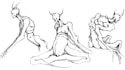 draw fantasy creatures, character design, fantasy landscape