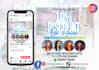 create hair extension, spa, beauty, lash, saloon christmas flyer