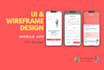 Design stunning ui ux wireframe for website and mobile app by Sp ...