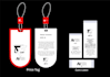 create hang tag design and clothing label design for garments accessories