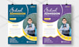 design business flyer english dutch french spanish