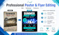 professionally edit or redesign your poster, flyer, or social media design