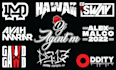 text, font, music, typography or dj logo design