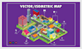 draw amazing vector or isometric festival map illustrations