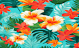 design unique cute watercolor seamless pattern for textile