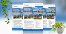 do modern professional real estate flyer in 24 hours