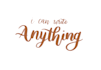 write anything in modern calligraphy